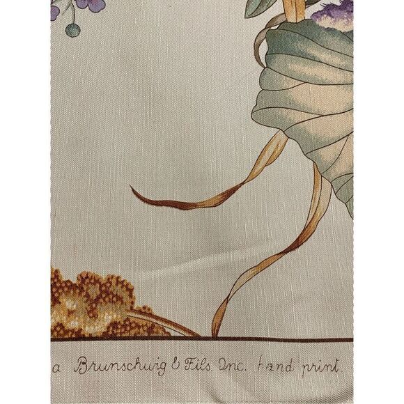 Brunschwig & Fils FABRIC Imperial Lotus HAND PRINT Colonial American Patriot Uph - Picture 5 of 6